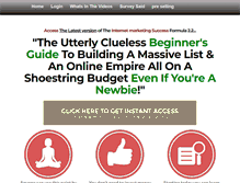 Tablet Screenshot of imsuccessformula.com